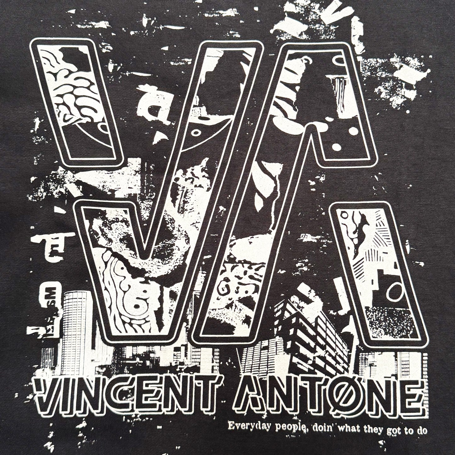 Everyday People Zip Up Hoodie - Black