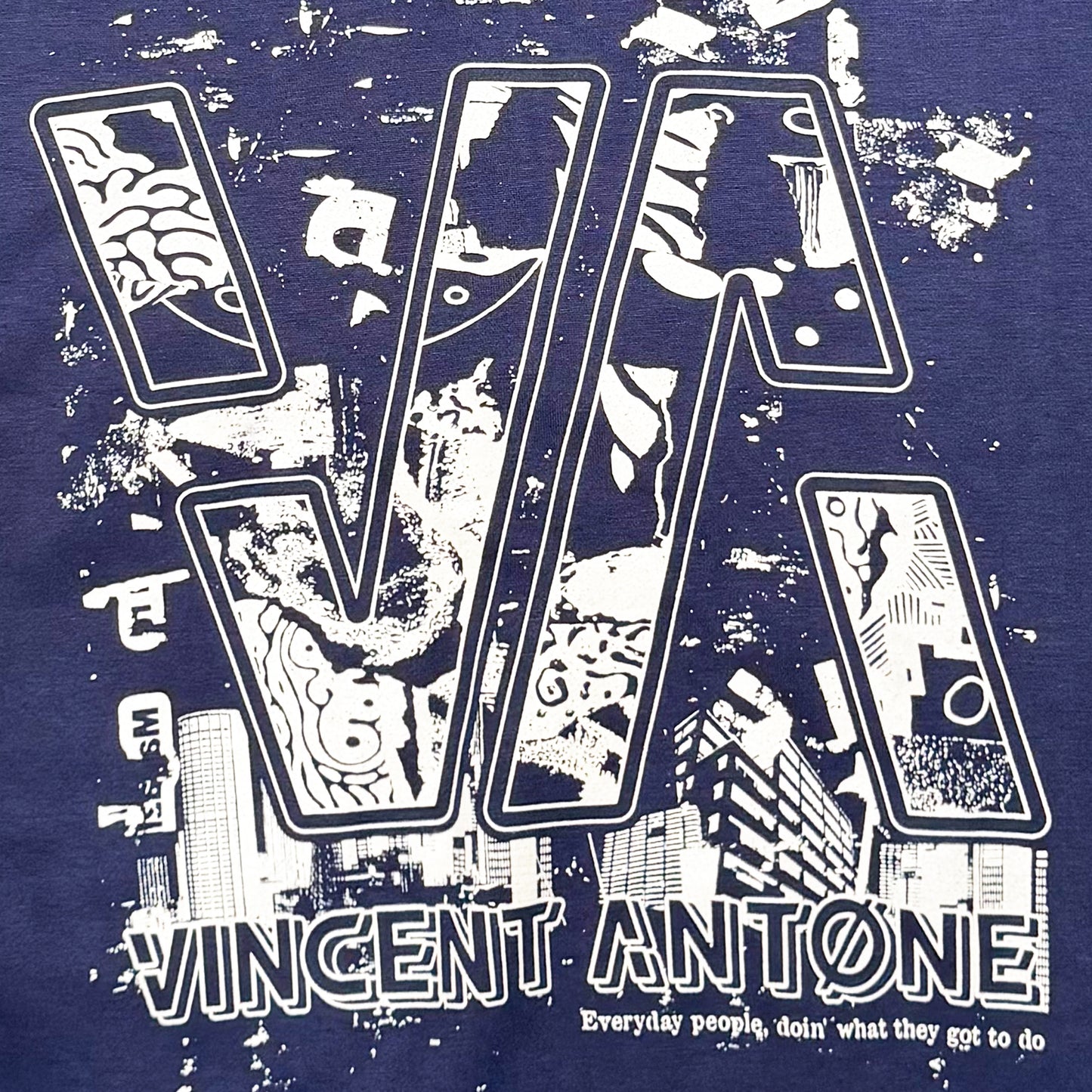 Everyday People Zip-Up Hoodie - Navy Blue