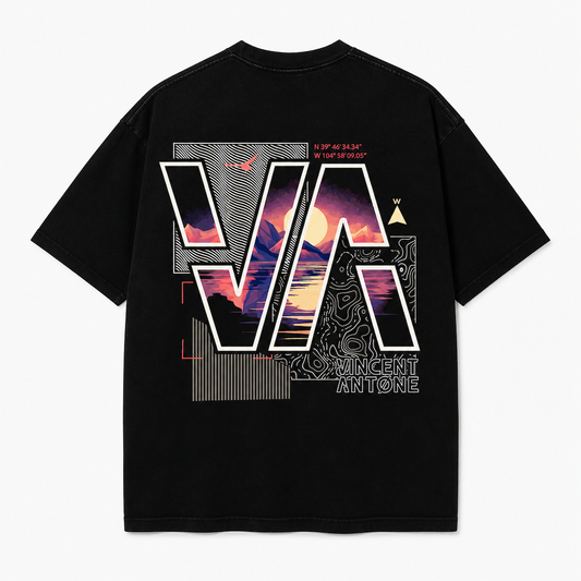 Vincent Antone 'Coordinates' 2026 Black Tshirt