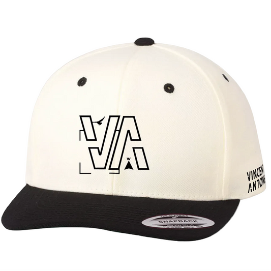 VA Snapback 2026 - Cream/Black